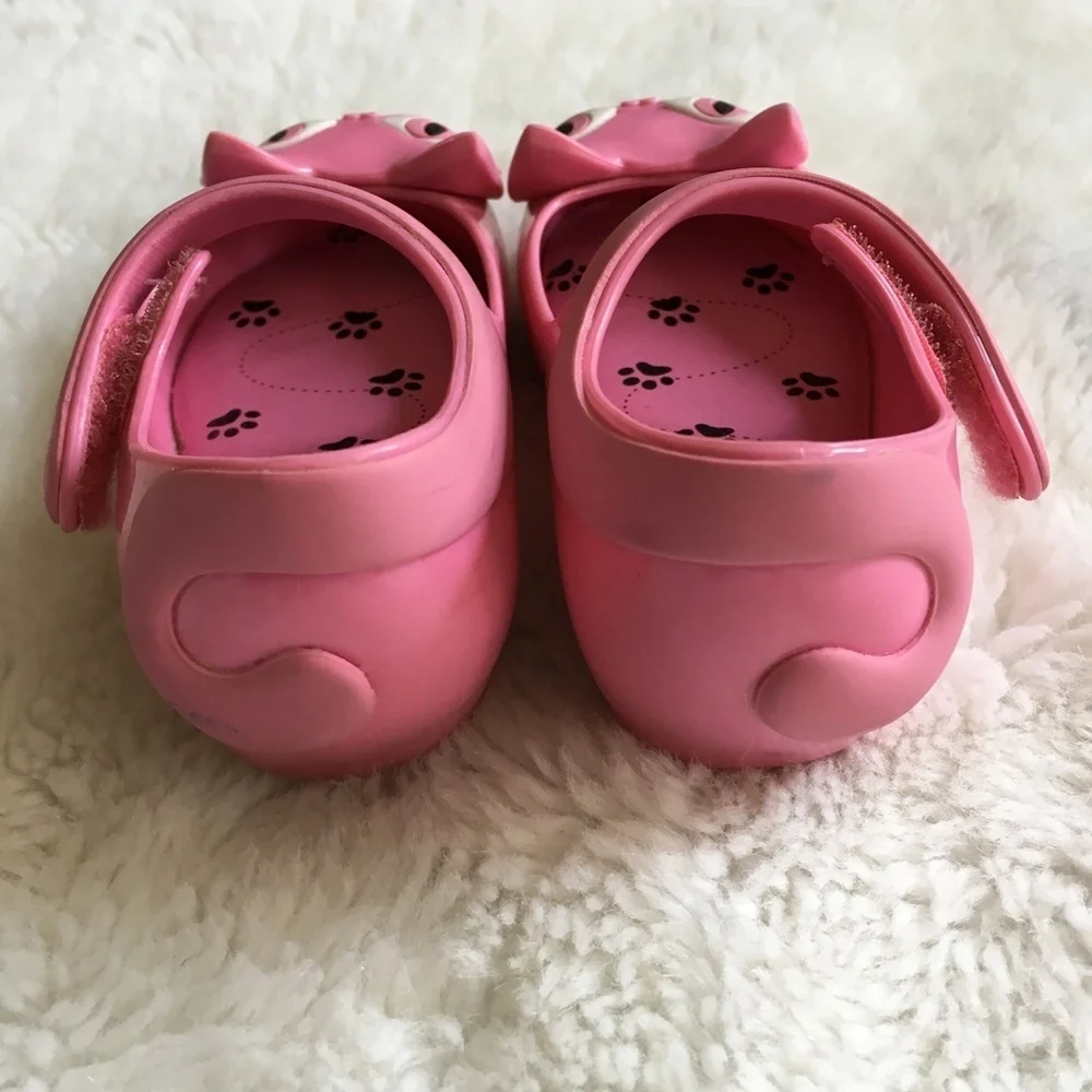 Mini Melissa Pink Cat Girls Shoes Size 7
